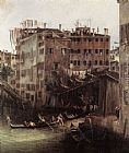 The Rio dei Mendicanti (detail) by Canaletto